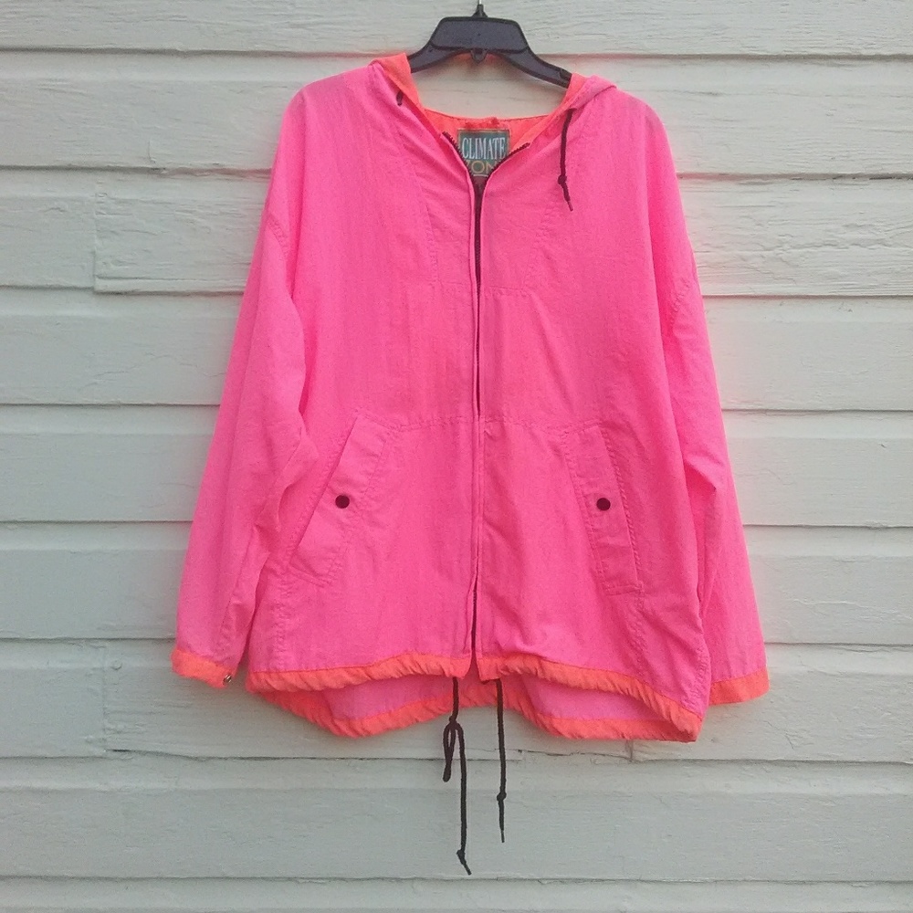 Vintage 90s Neon Pink Jacket Medium